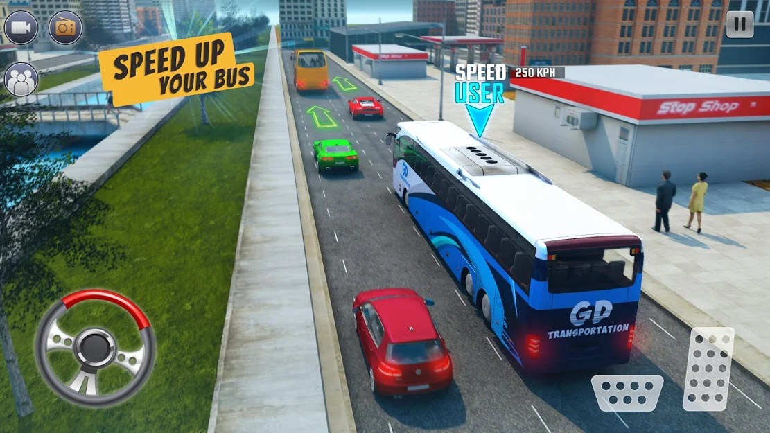 Simulador de ônibus jogos de ônibus versão móvel andróide iOS apk