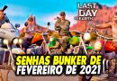 SENHAS BUNKER DE FEVEREIRO DE 2021 – Last Day On Earth
