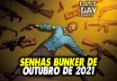 SENHAS BUNKER DE OUTUBRO DE 2021 – Last Day On Earth