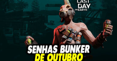 SENHAS BUNKER DE OUTUBRO DE 2024 – Last Day On Earth